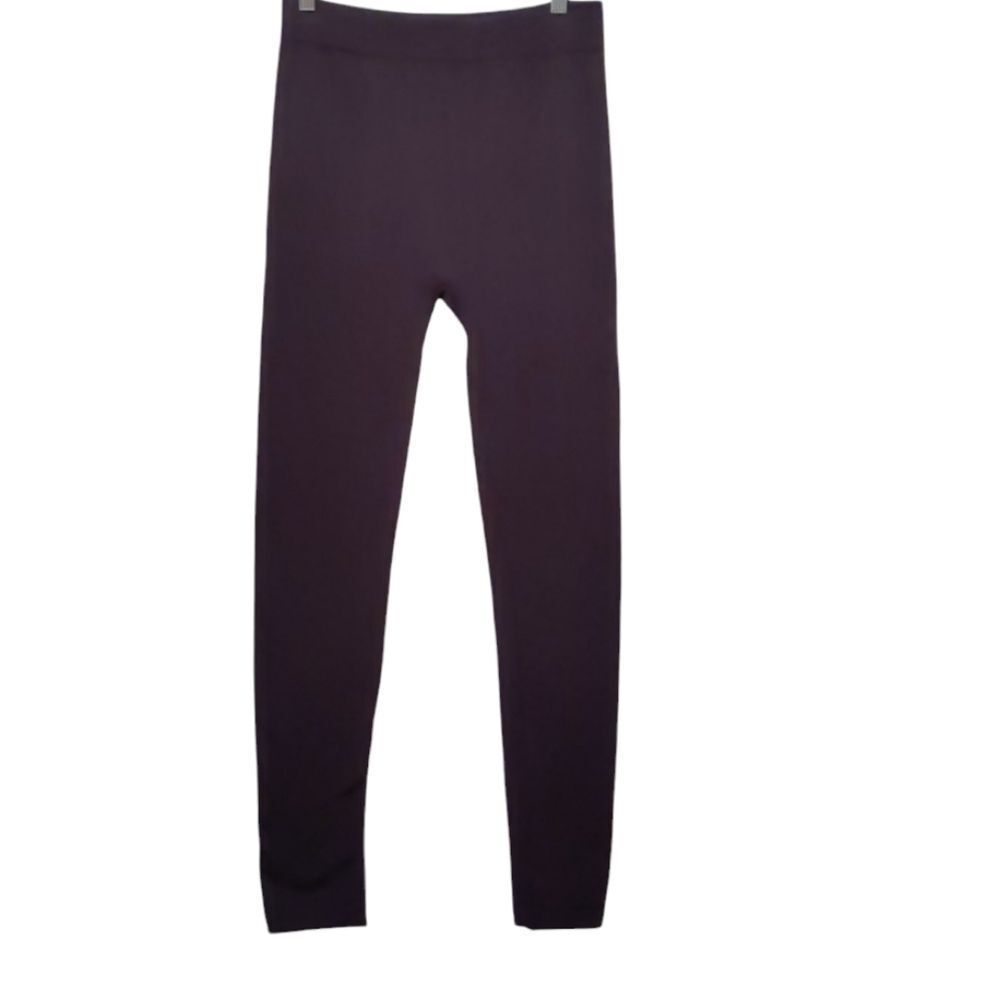 Activewear Workout Fleece Lined Black Athletic Leggings Large